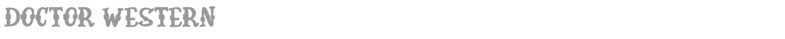 Doctor Western font preview